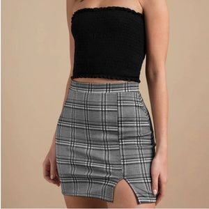 Tobi Plaid Mini Skirt
